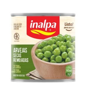 Arvejas Secas Remojadas Inalpa Lata (24 x 300 Gr)
