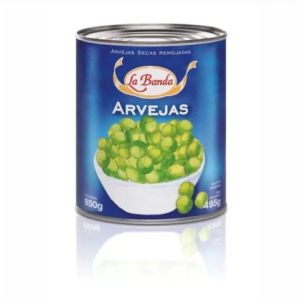 Arvejas Secas Remojadas La Banda Lata (6 x 850 gr).