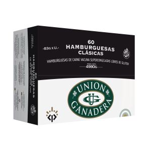 Hamburguesas Congeladas Union Ganadera Caja (60x83grs)