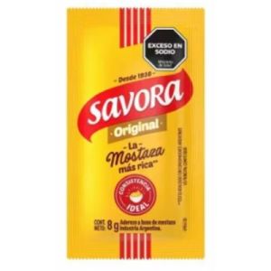 Mostaza Savora Sobres Caja(196x8gr)