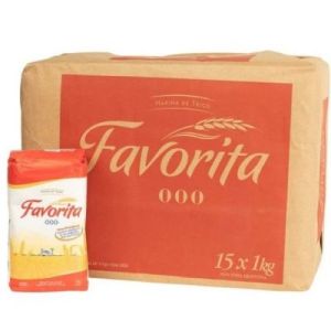 Harina de Trigo 000 Favorita Paquete (15 x 1 Kg)