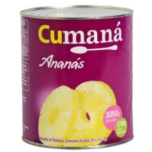 Anana en Rodajas Cumana Lata x 3 Kg