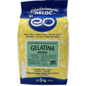 Gelatina de Anana Orloc Bolsa x 5 Kg