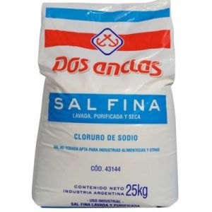 Sal Fina Dos Anclas Bolsa x 25 Kg