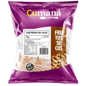 Castañas de Caju W3 Cumana Bolsa x 1 Kg