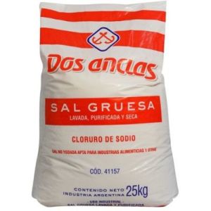 Sal Gruesa Dos Anclas Bolsa x 25 Kg