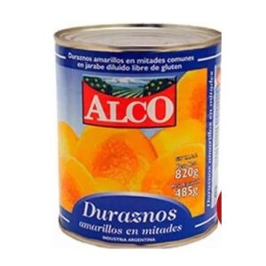 Duraznos en Mitades Alco Lata (12 x 820 Gr)