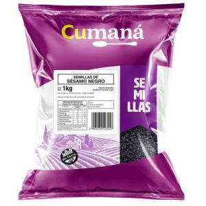 Semillas de Sesamo Negro Cumana Bolsa x 1 Kg