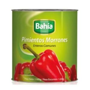 Morrones Enteros Bahia Lata x 2,5 Kg