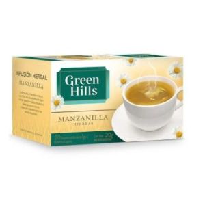 Té Manzanilla Green Hills Saquitos Ensobrados Pack (12 x 20 unid)