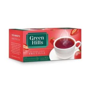 Té Frutilla Green Hills Saquitos Ensobrados Pack (12 x 20 unid)