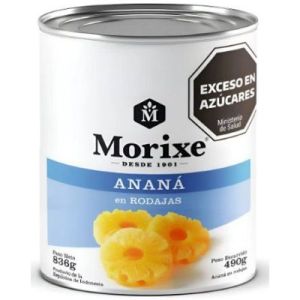 Anana en Rodajas Morixe Lata (12 x 836 Gr)