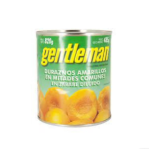 Duraznos en Mitades Gentleman Lata (12 x 800 gr)