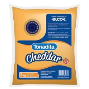 Queso Cheddar Fundido Tonadita Caja (2 Pouch x 3 Kg)